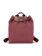 Longchamp Dandy Leather-trim Printed Backpack