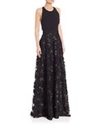Badgley Mischka Embroidered Ball Gown