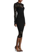 Milly Fractured Pointelle Bodycon Fitted Dress