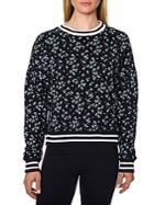 Betsey Johnson Floral-print Cotton Sweatshirt
