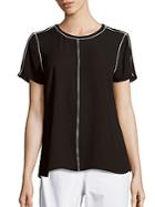 Vince Camuto Trimmed Casual Top
