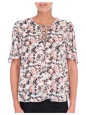B Collection By Bobeau Floral-print Top