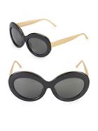 Linda Farrow Luxe 57mm Butterfly Sunglasses