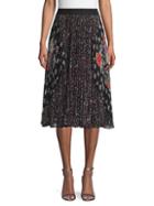 Rebecca Taylor Floral Pleated Skirt