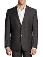 Calvin Klein Mini Herringbone Wool Suit Jacket