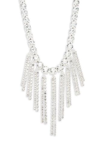 Kenneth Jay Lane Couture Collection Rhodium-plated & Crystal Multi-strand Necklace