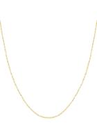 Saks Fifth Avenue 14k Yellow Gold Diamond-cut Tube Bead Chain Necklace/18 X 0.95mm