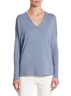 Akris Wool Dolman-sleeve Top