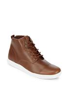 Ben Sherman Leather Mid Top Sneaker Boots