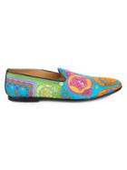 Versace Fluo Barocco-print Loafers