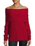Joie Pirjo Wool & Cashmere Off-the-shoulder Sweater