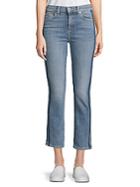 7 For All Mankind Edie Side Stripe Cropped Jeans