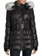 Nb Nicole Benisti Fox Fur-trim Hooded Puffer Jacket