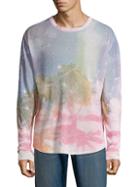 Balmain Beach-print Linen Sweater