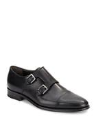 Bruno Magli Wesley Leather Monk-strap Shoes - Available In Extended Sizes