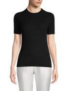 Cashmere Saks Fifth Avenue Ribbed Cashmere Tee