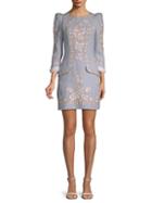 Andrew Gn Embroidered Floral Sheath Dress