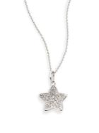 Kc Designs Diamond & 14k White Gold Mini Star Pendant Necklace