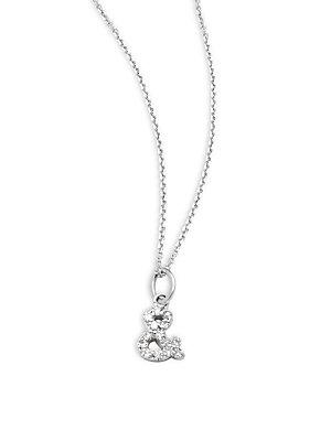 Kc Designs Diamond & 14k White Gold Ampersand Necklace