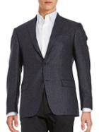 Michael Kors Textured 2-button Wool Jacket