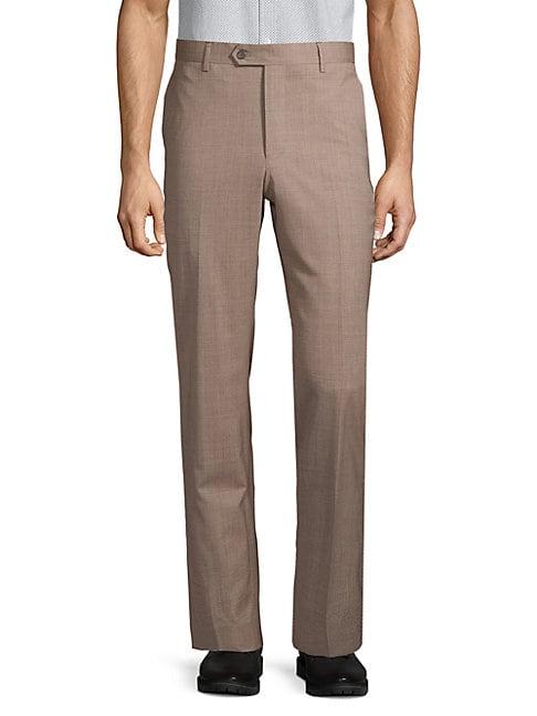 Saks Fifth Avenue Wool Flat-front Pants