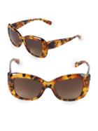 Versace 54mm Butterfly Sunglasses