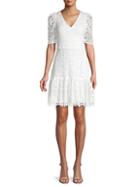 Shoshanna Lace Cotton-blend Mini Dress