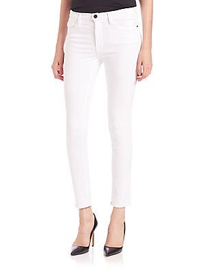 Frame Le High-rise White Skinny Jeans