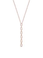 Kc Designs Diamond 14k Rose Gold Honeycomb Pendant Necklace
