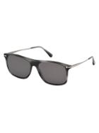 Tom Ford Max 57mm Square Sunglasses
