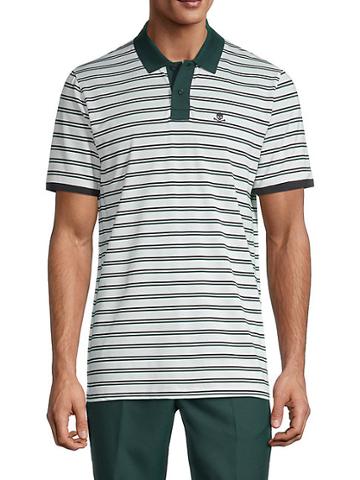 G/fore Short Sleeve Striped Polo