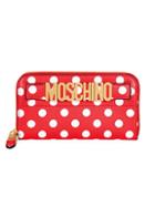 Moschino Polka Dot Logo Plaque Wallet