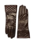 Portolano Quilted Braid Leather Gloves