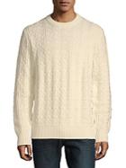 Brioni Long Sleeve Wool Knit Crewneck Sweater