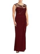 Marina Floral Lace Floor-length Gown