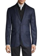 Corneliani Regular-fit Herringbone Cashmere & Silk Jacket