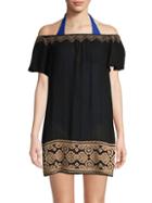 Lspace Textured Off-the-shoulder Cover-up