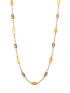 Gurhan Willow Champagne Quartz & 24k Yellow Gold Long Necklace