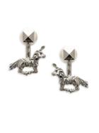 Valentino Garavani Sterling Silver Unicorn Drop Earrings