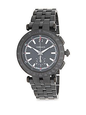 Versace Stainless Steel Five-link Bracelet Watch