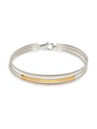 Effy Goldplated Sterling Silver & Diamond Bangle Bracelet