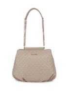 Love Moschino Small Double Chain-strap Quilted Tote
