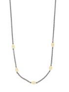 Freida Rothman 14k Two-tone Crystal Necklace