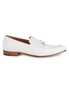 Mezlan Perforated Leather Tassel Loafers