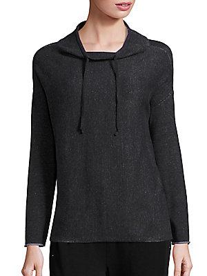Eileen Fisher Long Sleeve Organic Cotton Sweatshirt