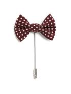 Saks Fifth Avenue Collection Silk & Cotton Bow Tie Lapel Pin
