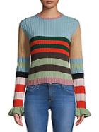 Valentino Stripe Wool Sweater