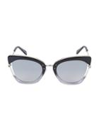 Emilio Pucci 52mm Clubmaster Sunglasses