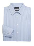 Emporio Armani Modern-fit Cotton Striped Dress Shirt