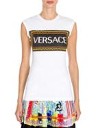 Versace Stretch Jersey Rubber Logo Muscle T-shirt
